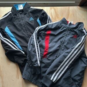 Set of 2 Adidas jackets size 7 windbreaker light coat bundle